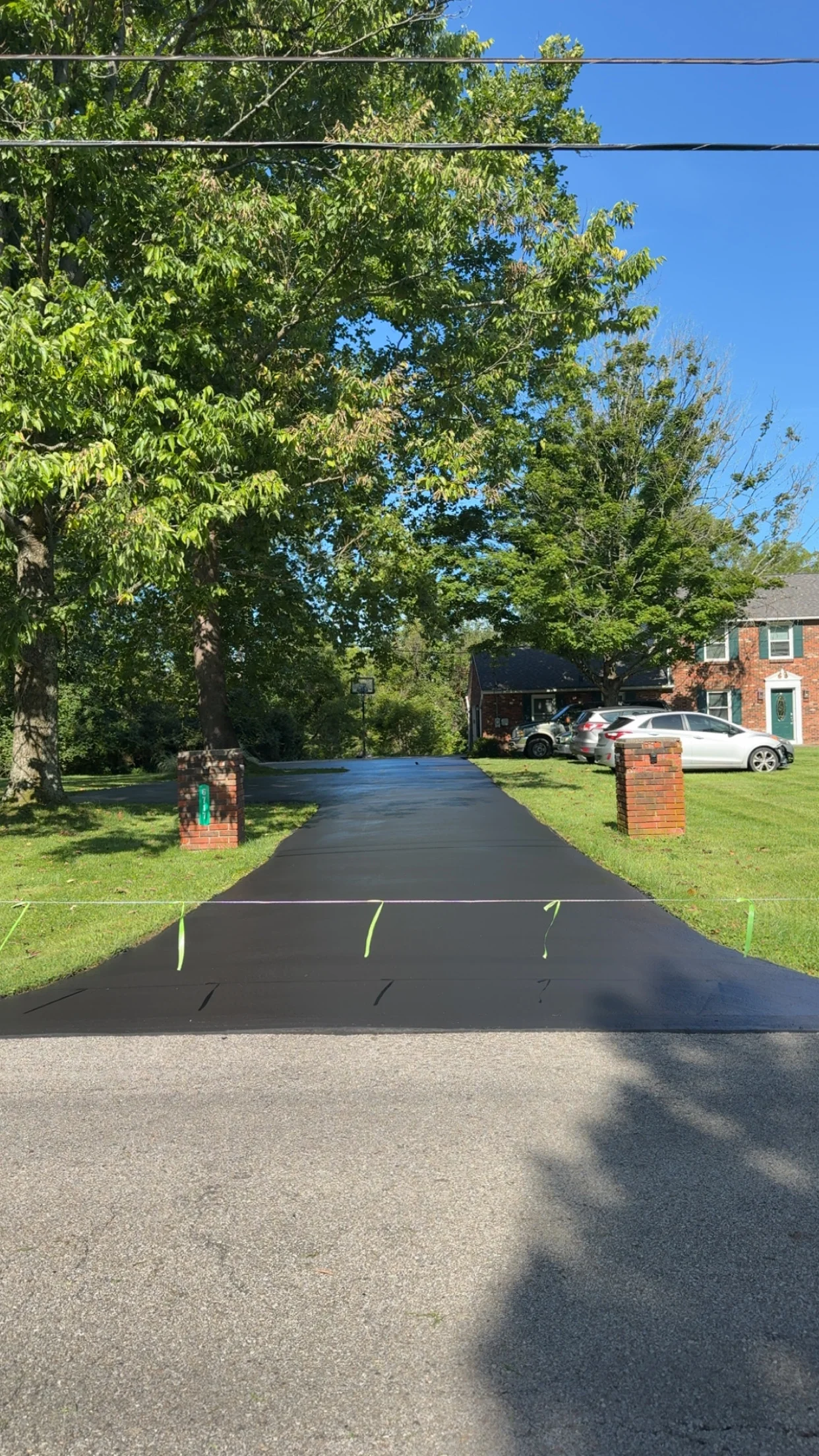 Driveway after sealcoating by Cincy Sealcoat LLC in Cincinnati, OH
